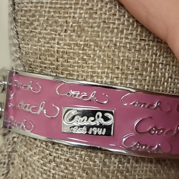 Coach Bangle Pink EUC - Picture 5 of 10